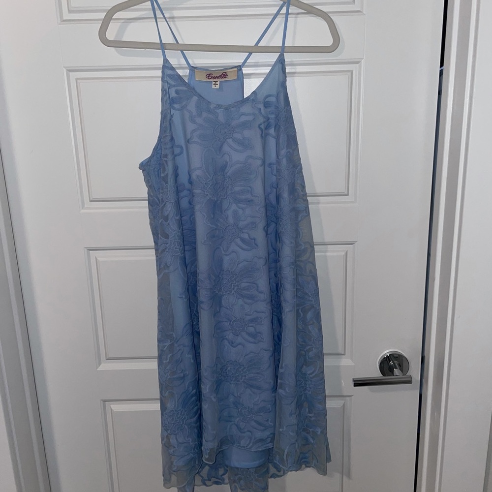Baby blue dress